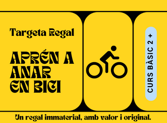 Tarja-Regal Curs Aprén a anar en bici-Bàsic 2+