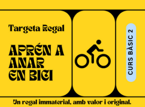 Tarja-Regal Curs Aprén a anar en bici-Bàsic 2