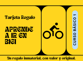 Tarjeta-Regalo Curso Aprende a montar en Bici – Básico 1